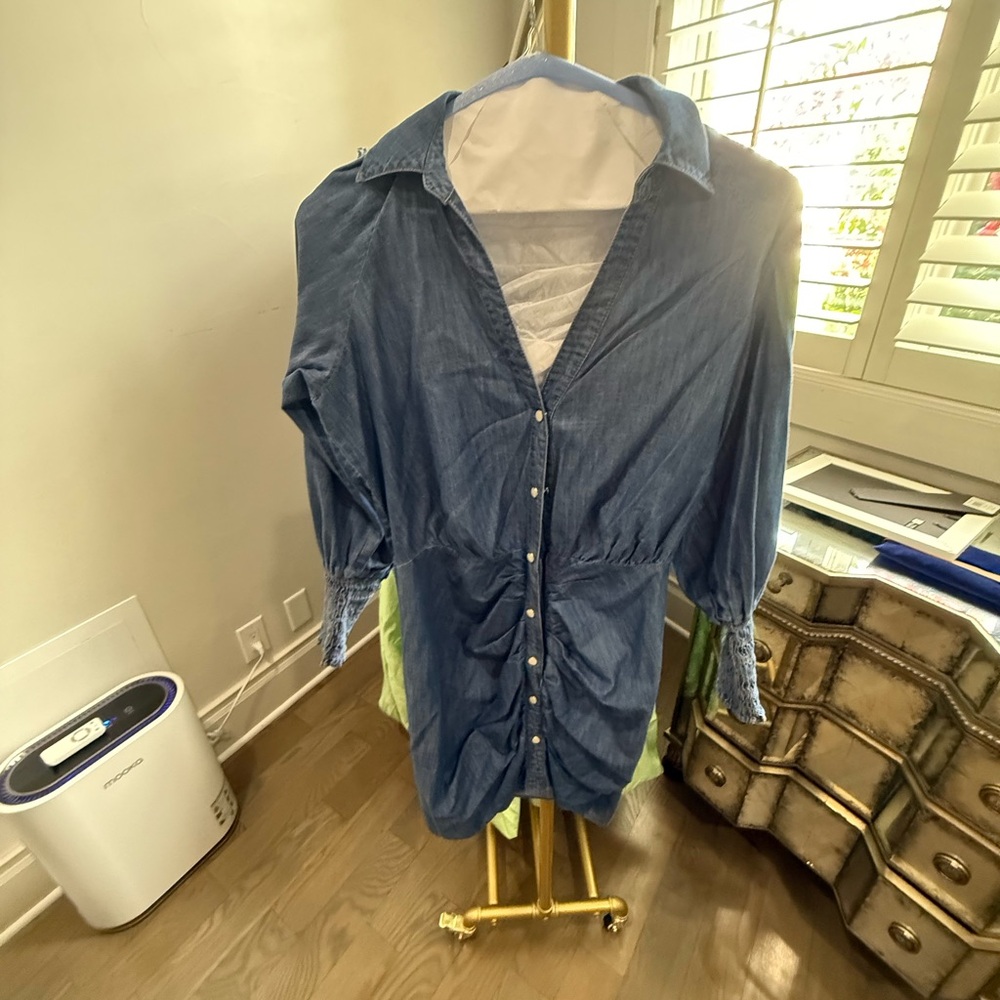 Veronica Beard Blue Denim Mini Dress